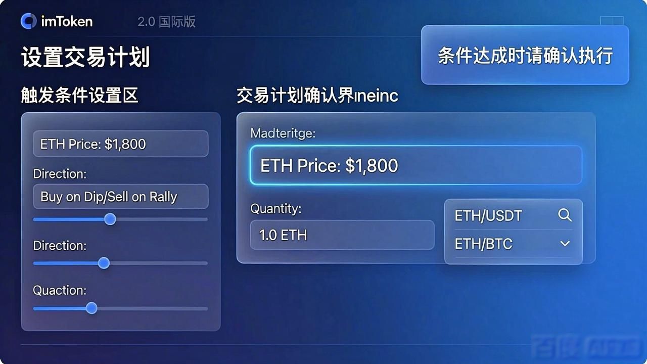 imToken 2.0 自动交易 功能使用_imToken 2.0 国际版 交易计划 设置_如何在imToken官网下载2.0国际版上创建交易计划？